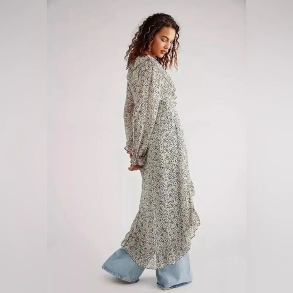 Free People Gigi Floral Maxi Tunic Top - Picture 5 of 15